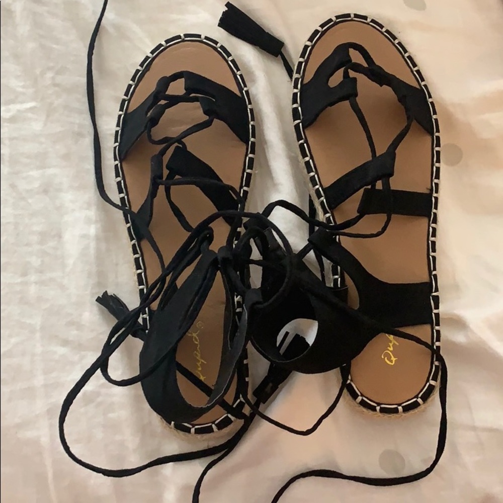 Super cute lace up sandal